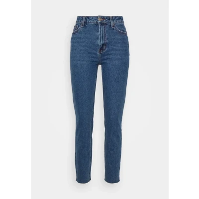 Obrázek ONLY Dámské džíny Straight Fit ONLEmily HW, Modrá (tmavě modrý denim)