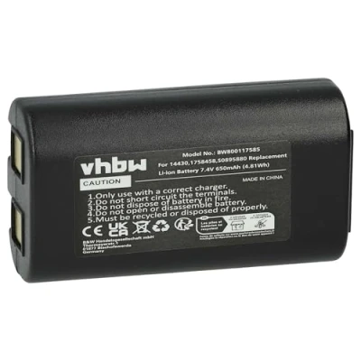 Obrázek vhbw Li Ion akumulátor 650 mAh (7. 4 V) pro tiskárny kopírky Scannery páska válec součástka jako Dymo 14430