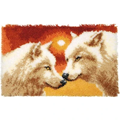Obrázek Vervaco PN 0148429 pro 0156064 Knuepfte Ppich 2 maso, Stramín, Bílá, 69 x 43 0, 30 cm