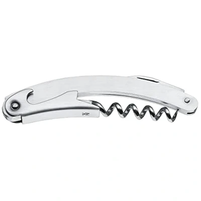 Obrázek WMF Clever&amp;More číšnický nůž 10 cm, nerezová ocel Cromargan, matovaná, příbor s otvírákem na lahve, otvírák kapsle, řezačka fólií, pro všechny druhy korků