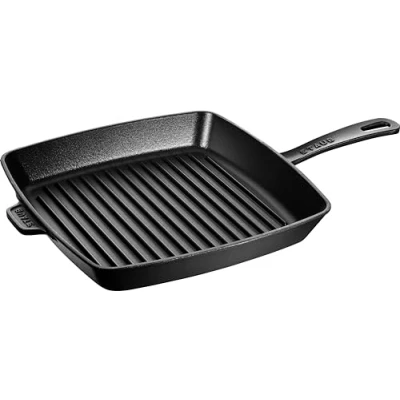 Obrázek STAUB Americká grilovací pánev 30 cm, litina, pro všechny typy sporáků, černá
