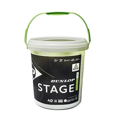 Obrázek Dunlop Tennisball Stage 1 Green für Kinder &amp; Einsteiger im Großfeld (60 Bälle)