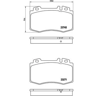 Obrázek Brembo P50053 přední brzdové destičky, počet 4