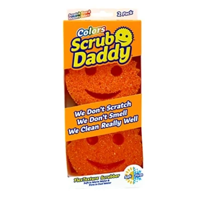 Obrázek Scrub Daddy Mycí houba Colors, čisticí houbička v balení více kusů guma na nečistoty, která nepoškrábe, do kuchyně, odolná proti zápachu, kuchyňská vhodná myčky nádobí