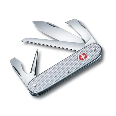 Obrázek Victorinox Swiss Army 7 Alox, švýcarský kapesní nůž, Multitool, nůž se funkcemi, pilka na dřevo, zoubky