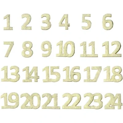 Obrázek Artemio Zahlen von Adventskalender, Wollfilz, Mehrfarbig, 11 x 0,5 13 cm