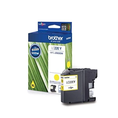 Obrázek Brother LC 22EY,žlutá, originální inkoustová kazeta pro MFC J5920DW