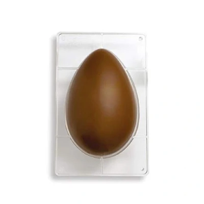 Obrázek Decora 0050058 profesionální forma na čokoládová vajíčka 350G 1 dutý prostor 230 x 165 mm z PO, polykarbonát, průhledný, 163