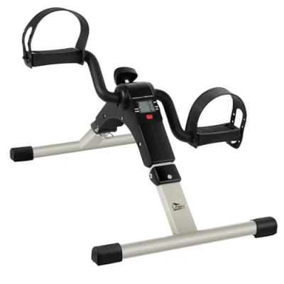Obrázek Mini Bike Trainer, pedálový trenažér, domácí posilovač paží a nohou, pro domácnost, elektrický, skládací, trenažér jízdního kola, vytrvalostní trénink, sportovní trénink