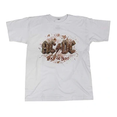 Obrázek Pánské tričko AC/DC, Rock Or Bust, bílá, l