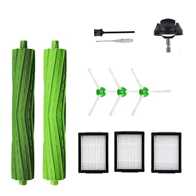 Obrázek Ersatzteile Zubehör für iRobot Roomba i7 i6 i8 i3 i4 i1 e5 e6 I E Serie Staubsauger, inklusive 1 Packung Rollenbürste, Vorderlenkrad, 3 Pack Filter, Seitenbürste