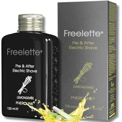 Obrázek Pre Electric Shave After Lotion Creme ideální pro důkladné holení balzám hladké a nedráždivé holení. Freelette 125 ml (citronová tráva)