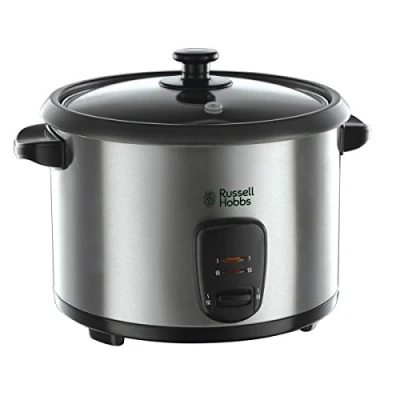 Obrázek Russell Hobbs 19750 56 rýže sporák Cook@Home, udržovat teplý funkce, 1,8 l, včetně Dampfgarer využití, lžíce rýže, měření pohár, 700 w, nerez/černá