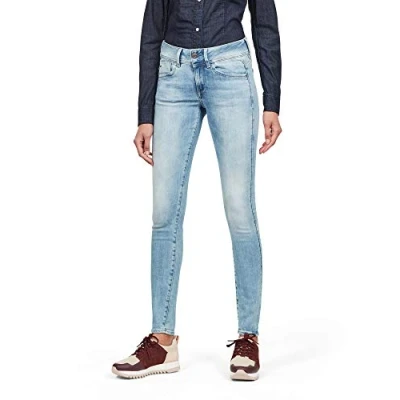 Obrázek G STAR RAW dámské Lynn Super Skinny Jeans, Modrá (Sun Faded Blue D06746 8968 a587)