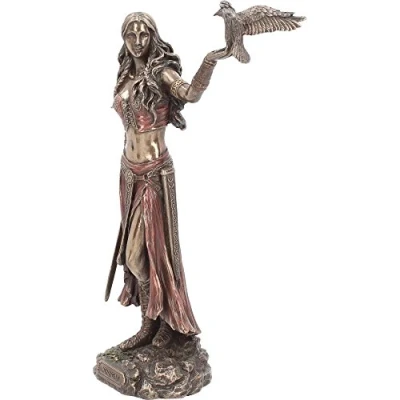 Obrázek Nemesis Now Figur Morrigan und Krähe, 28 cm, bronzefarben
