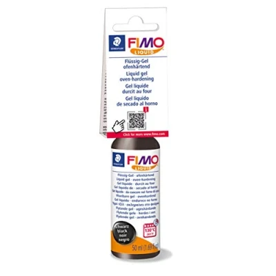 Obrázek Staedtler 8050 9 ks FIMO tekutý gel, gel vytvrzující do trouby, tekutá konzistence, v plastové lahvičce s 50 ml, barva černá,