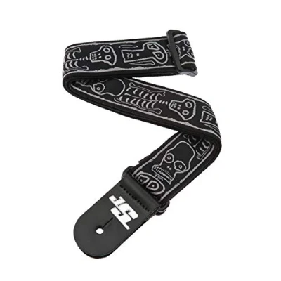 Obrázek Planet Waves 50JS01 textilní pás nylonová tkanina Joe Satriani Collection Skulls n&#039; Bones délka: 1520mm Šířka: 50mm