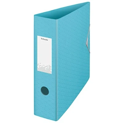 Obrázek Esselte A4 Ordner, 500 Blatt Kapazität, 82 mm Rückenbreite, leichtgewichtiger Ordner für Zuhause/Büro, zur Schreibtischorganisation, Colour&#039;Breeze Serie, Blau, 626217