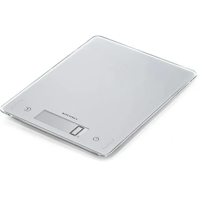 Obrázek Soehnle Page Comfort 300 slim, digitální kuchyňská váha, stříbrná, hmotnost až 10 kg (1 g přesná), váha do domácnosti se senzorem, elektronická vč. baterií, ultra plochý design