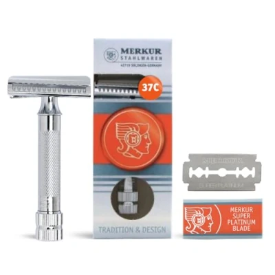 Obrázek MERKUR DOVO bezpečnostní holicí strojek 37C Slant Bar, 90 g