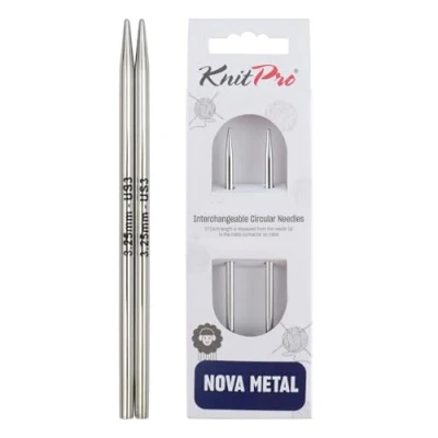 Obrázek KnitPro Nova Metal: Knitting Pins: Circular: Interchangeable: Special: 3. 25 mm, kov, stříbro