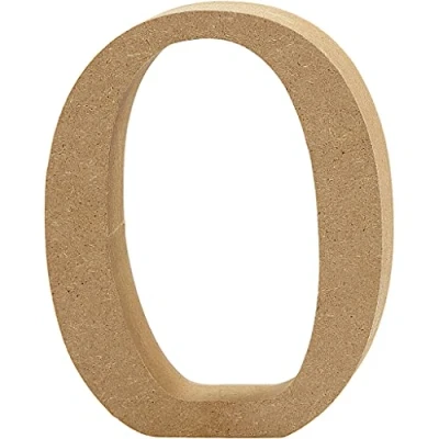 Obrázek Creativ &quot;0 cm MDF číslo, hnědé, 13 x 2