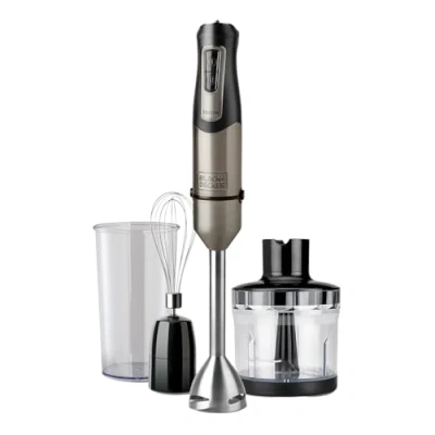 Obrázek BLACK+DECKER tyčový mixér BXHBA1000E 1000 wattů 4 příslušenství 20 režimů