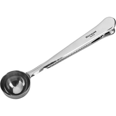 Obrázek Westmark Dávkovací lžíce na kávu s uzavírací svorkou, 6 gramů mleté kávy, délka: 17,6 cm, nerezová ocel, 15382270