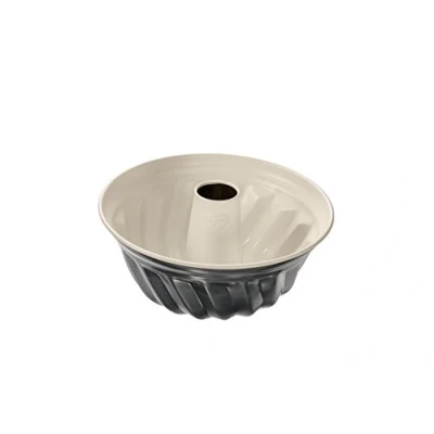Obrázek Dr. Oetker forma na bábovku Ø 22 cm, pečicí bábovku, kulatá z oceli s keramicky zesíleným nepřilnavým povrchem (barva: krémová/antracitová), množství: 1 kus