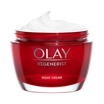 Obrázek OLAY Krém na obličej noc, proti vráskám, zvlhčující s kyselinou hyaluronovou, niacinamidem a vitaminem B5, vyhlazuje zvlhčuje pokožku do hloubky pro napnutou regenerovanou