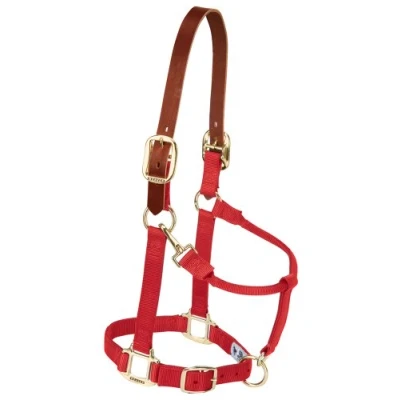 Obrázek Weaver Leather Ohlávka pro koně, nylon, nastavitelný, červený