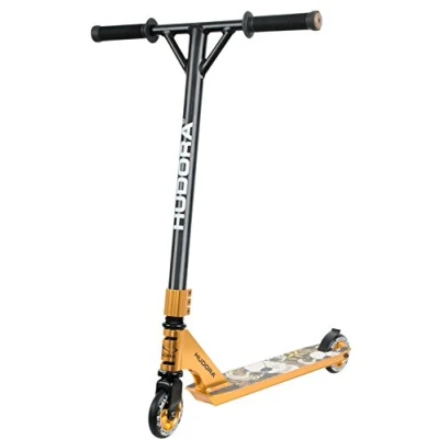 Obrázek HUDORA Stunt Scooter XR 25 Gold Freestyle Roller pro mládež robustní T5 hliník maximální hmotnost 100 kg kuličková ložiska ABEC 7 54 x 30 20 cm
