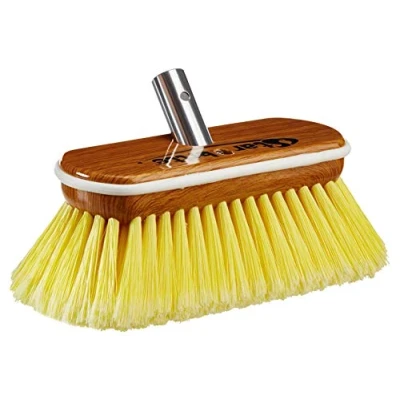 Obrázek STAR BRITE Unisex Premium 20 cm Synthetic Wood Block Brush with Bumper Soft Wash Reinigungsbürste, gelb, 20,3