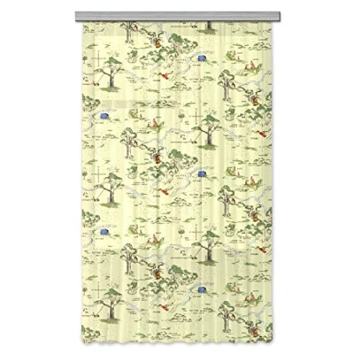 Obrázek AG Design Fcsl 7139 Disney Medvídek Pú, dětský pokoj záclonové/závěs, 1 díl, látka, vícebarevná, 140 x 245 cm