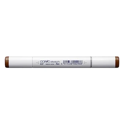 Obrázek COPIC Sketch Marker typ E 37, sépiová, profesionální popisovač štětců, na bázi alkoholu, se super kartáčovou špičkou a středním hrotem