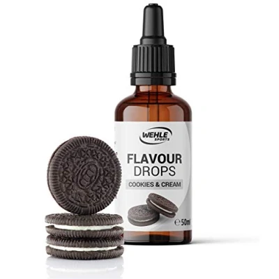 Obrázek Flavour kapky bez cukru 50 ml Flavdrops chuťové kalorií Flavor jako do tvarohu, kaše, atd. aromatické na slazení Wehle Sports