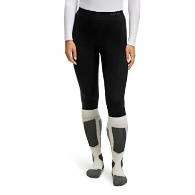 Obrázek FALKE Dámské kalhoty Baselayer teplé 3/4 W TI funkční příze rychleschnoucí 1 kus, černé (Black 3000), XS