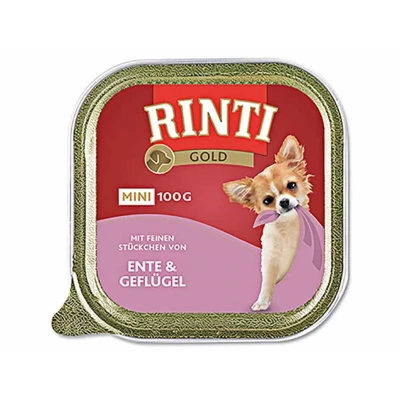 Obrázek Paštika RINTI Gold Mini kachna a drůbež 100g