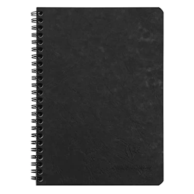 Obrázek Clairefontaine 785321C spirálový sešit (DIN A5, 14,8 x 21 cm, Age Bag čtverečkovaný, 50 listů) 1 kus černý