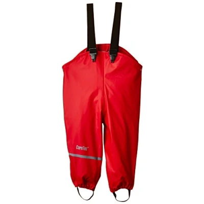 Obrázek CareTec Unisex dětské Rain Overall Pu W/O Fleece kalhoty do deště, červená