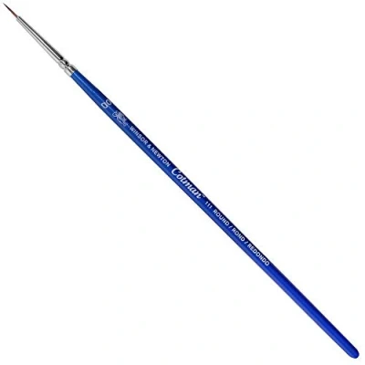 Obrázek Winsor &amp; Newton 5301020 Cotman akvarelový štětec na syntetické vlasy série 111 kulatý štětec, krátká násada s vynikající pružností, barevnou nosností a přesností bodů č. 001 mm