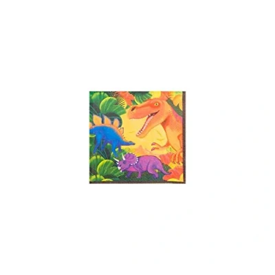 Obrázek amscan 519766 Dinosaur Prehistoric Lunch Napkins párty příslušenství papír, vícebarevné