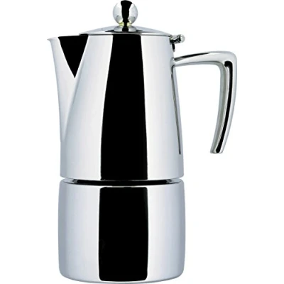 Obrázek Ilsa VA136 Espressokocher, Edelstahl, 6 Cups, Silber/Schwarz