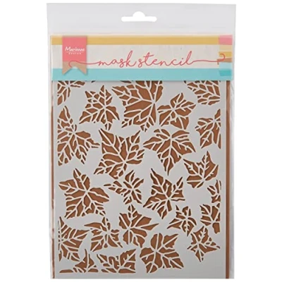 Obrázek Marianne Design Mask Stencil Poly pro Besa šablona PS8009 Tiny s Leaves (lístků)
