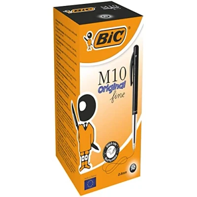 Obrázek BiC Kuličkové pero M10, balení 50 ks, černé