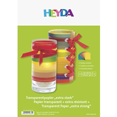 Obrázek Heyda Transparentní papír 204875410 DIN A4 tříděné 115 g m2 obsah 10 listů