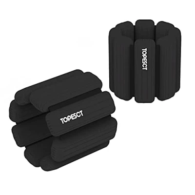 Obrázek TOPESCT 2 ks závaží na zápěstí, kotník, sada zátěžových manžet jógu, tanec, barre, pilates, kardio trénink, aerobic, walking