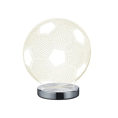 Obrázek Reality Leuchten R52471106 Ball A, stolní lampa s LED motivem, akryl, 7 watts, integrované, chrom, 12 x 20 22 cm