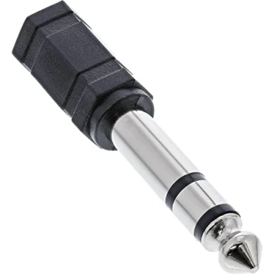 Obrázek InLine 99305 audio adaptér, 6,3 mm konektor na zdířku 3,5 jacku, stereo