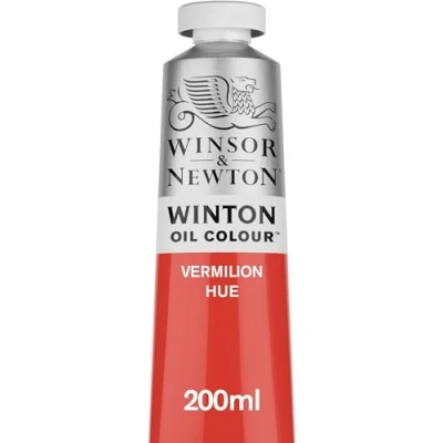 Obrázek Winsor &amp; Newton 1437682 Winton, feine hochwertige Ölfarbe 200ml Tube mit gleichmäßiger Konsistenz, Lichtbeständig, hohe Deckkraft, Reich an Farbpigmenten Zinnober Farbton